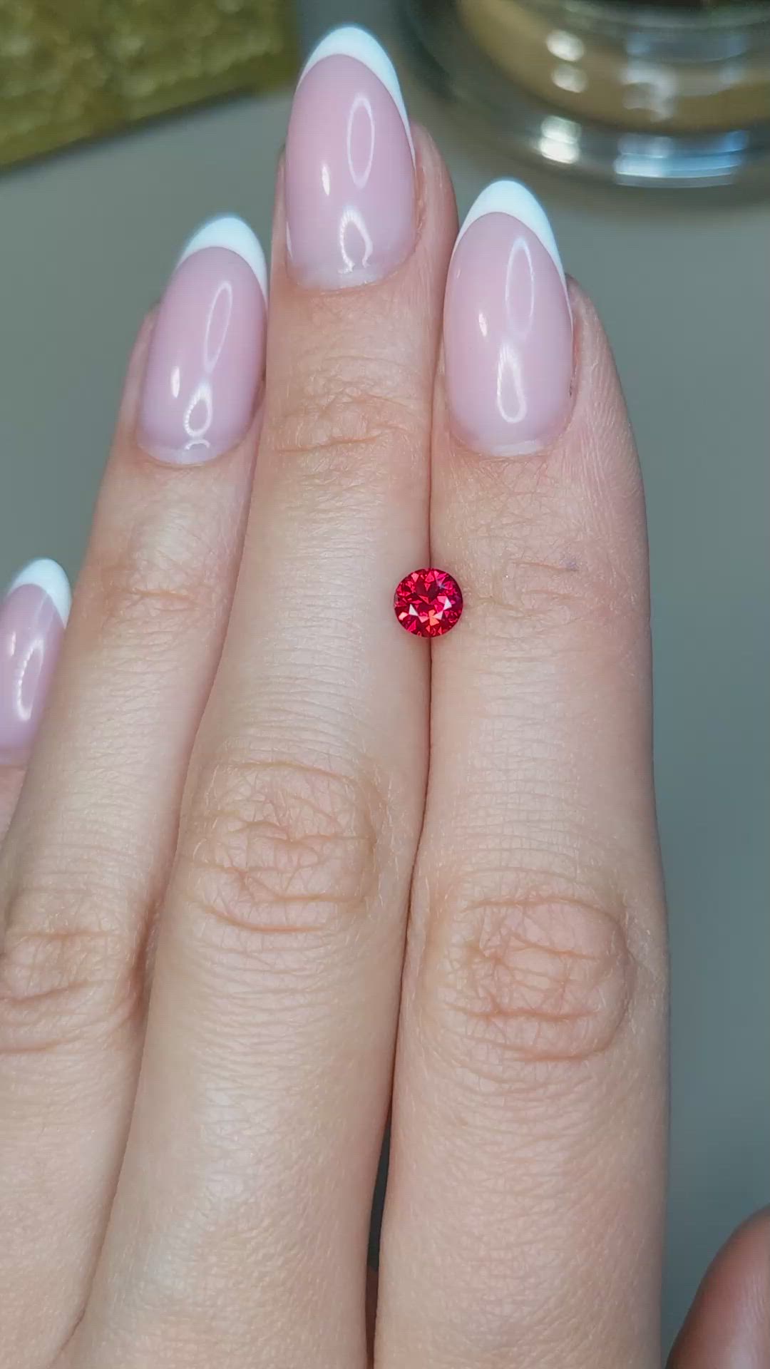 0.57 Ct. Ruby from Mozambique Size Video