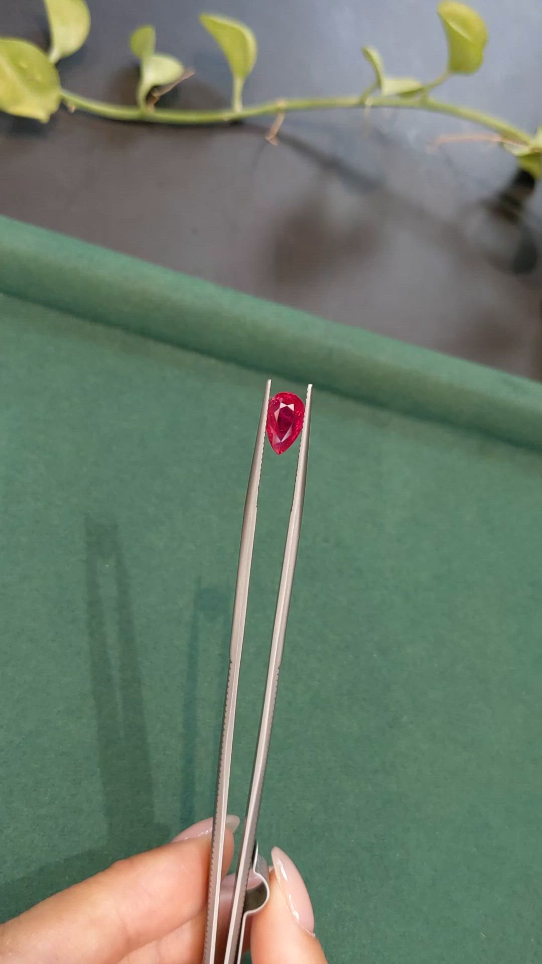 2.08 Ct. Pinkish Red Ruby from Mozambique Size Video