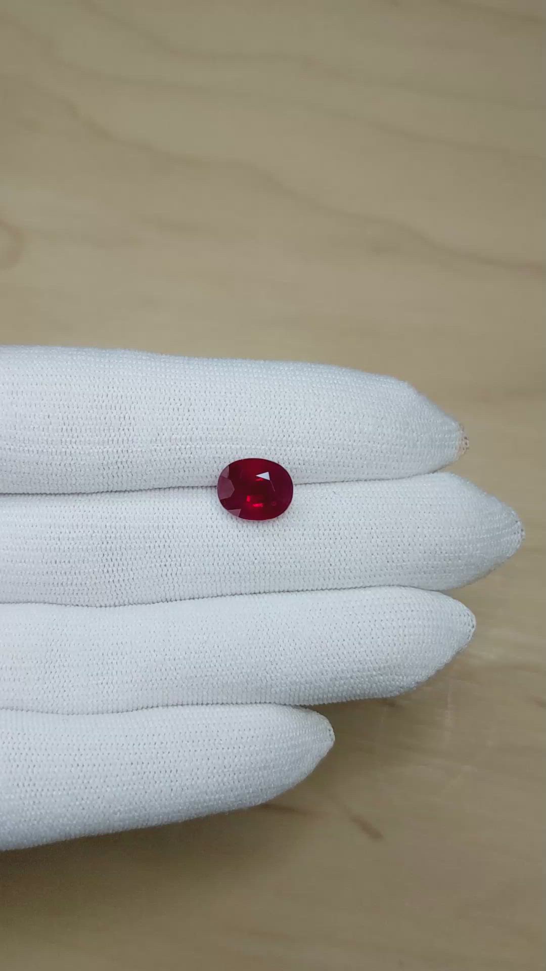 5.04 Ct. Ruby from Burma (Myanmar) Size Video