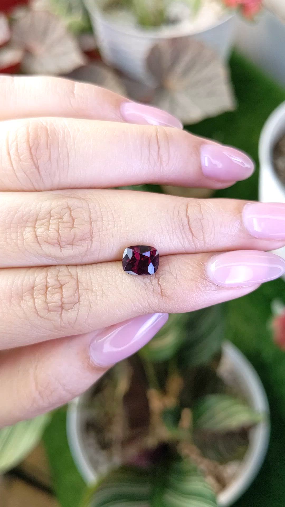2.03 Ct. Purplish Red Ruby from Ceylon (Sri Lanka) Size Video