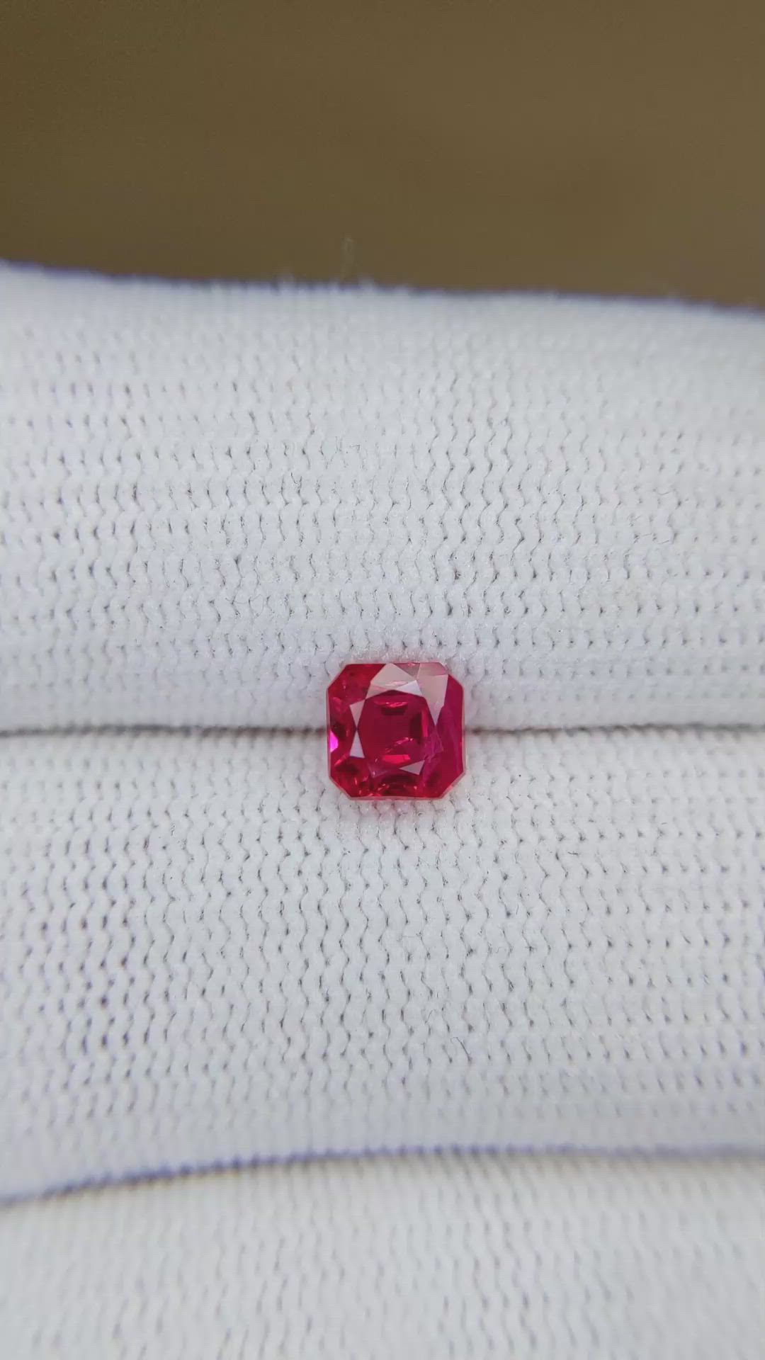 1.11 Ct. Ruby from Burma (Myanmar) Size Video
