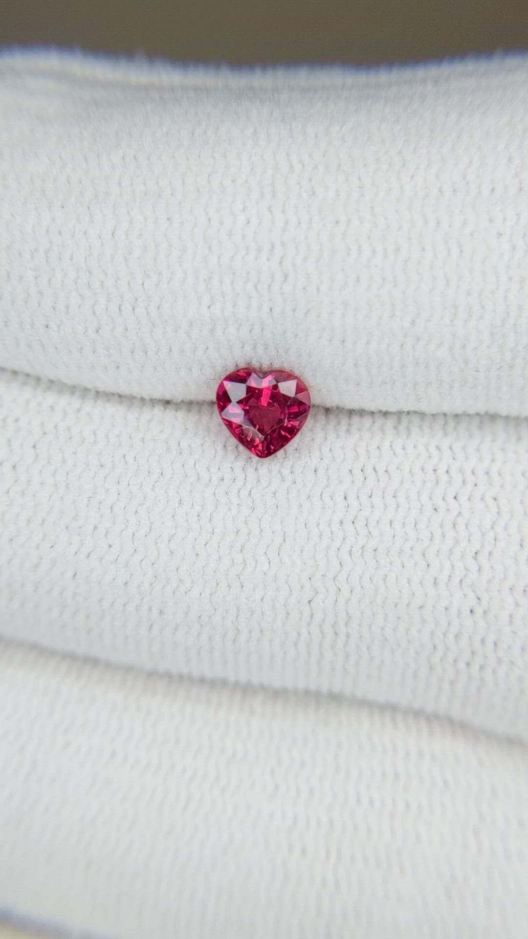 0.65 Ct. Purplish Red Ruby from Mozambique Size Video