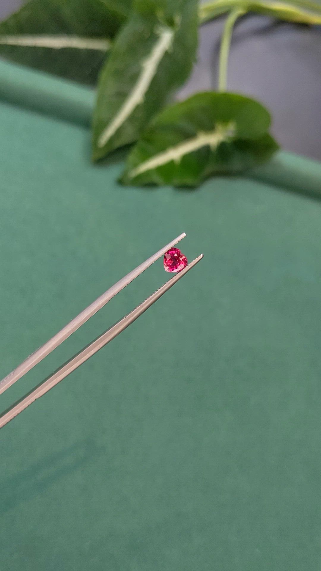 0.65 Ct. Purplish Red Ruby from Mozambique Size Video