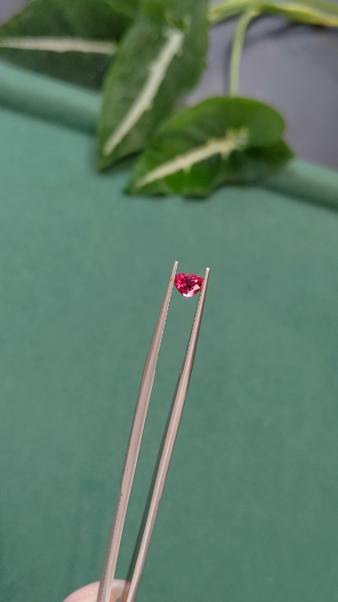 0.55 Ct. Pinkish Red Ruby from Mozambique Size Video