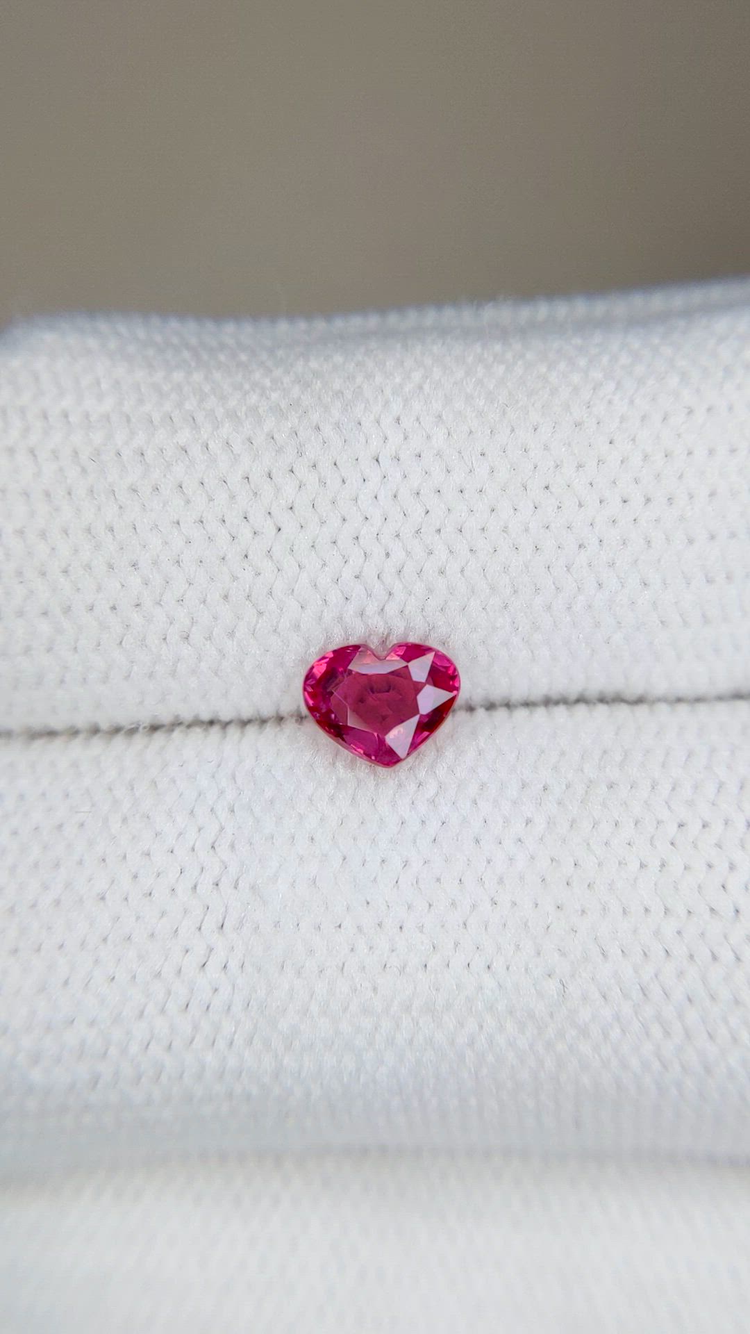 0.68 Ct. Pinkish Red Ruby from Mozambique Size Video