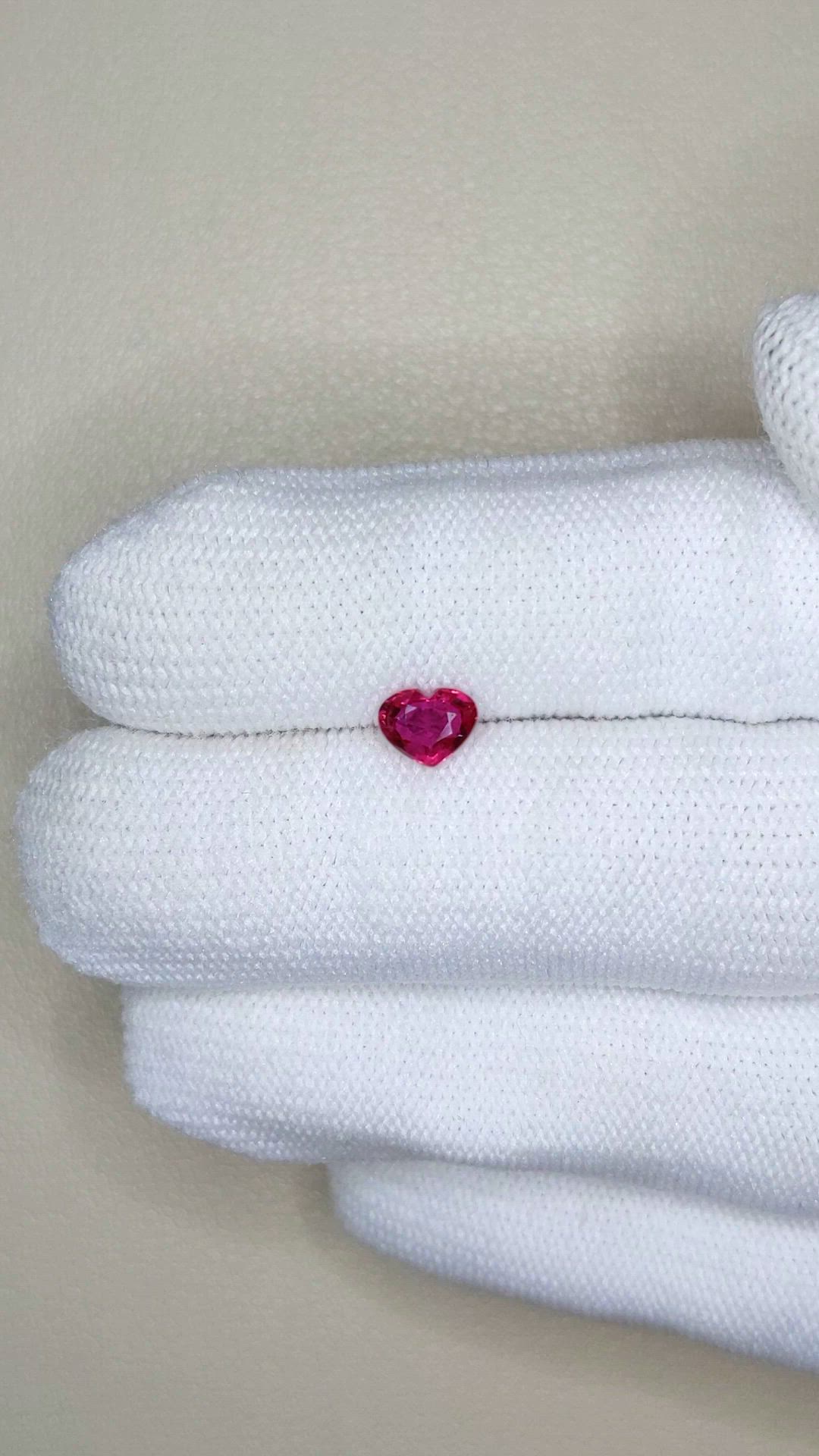 0.68 Ct. Pinkish Red Ruby from Mozambique Size Video