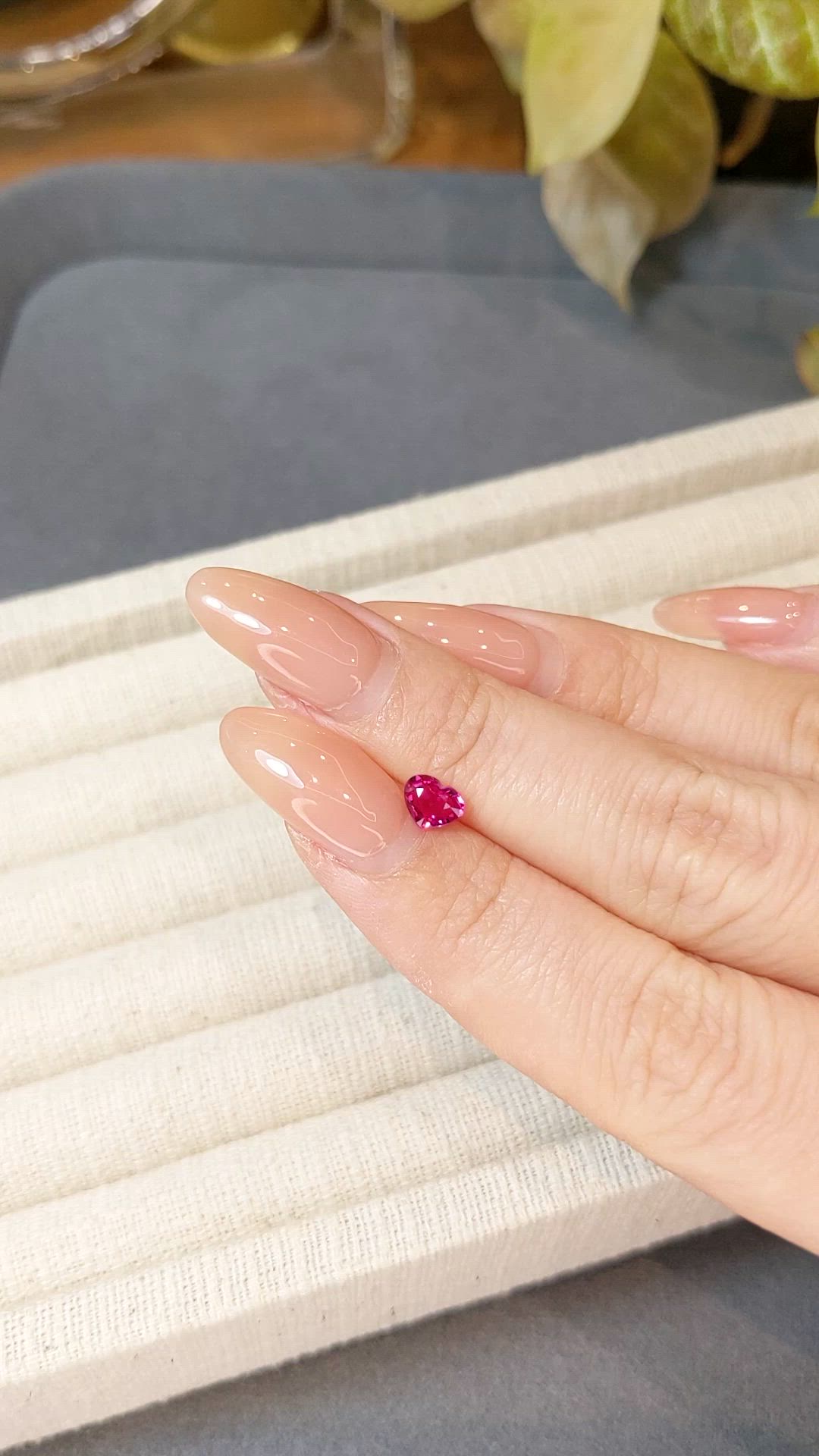 0.68 Ct. Pinkish Red Ruby from Mozambique Size Video