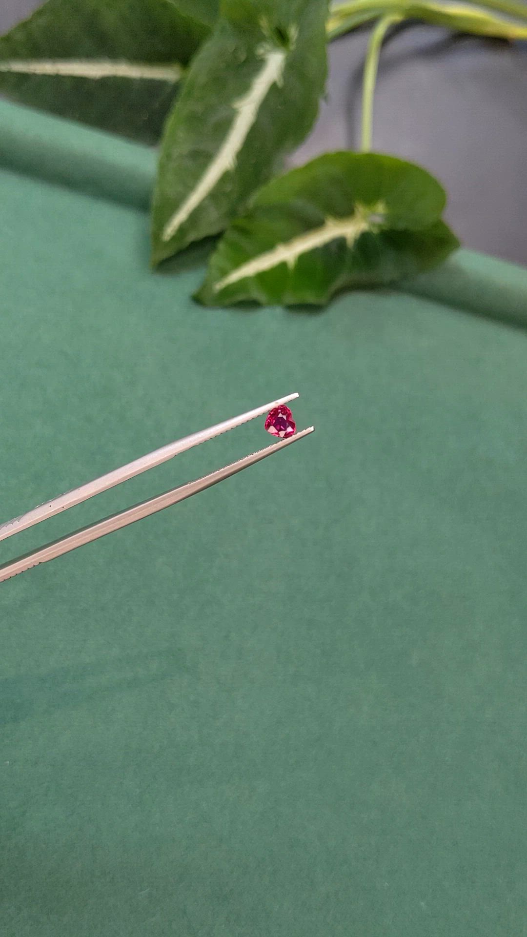 0.51 Ct. Pinkish Red Ruby from Mozambique Size Video
