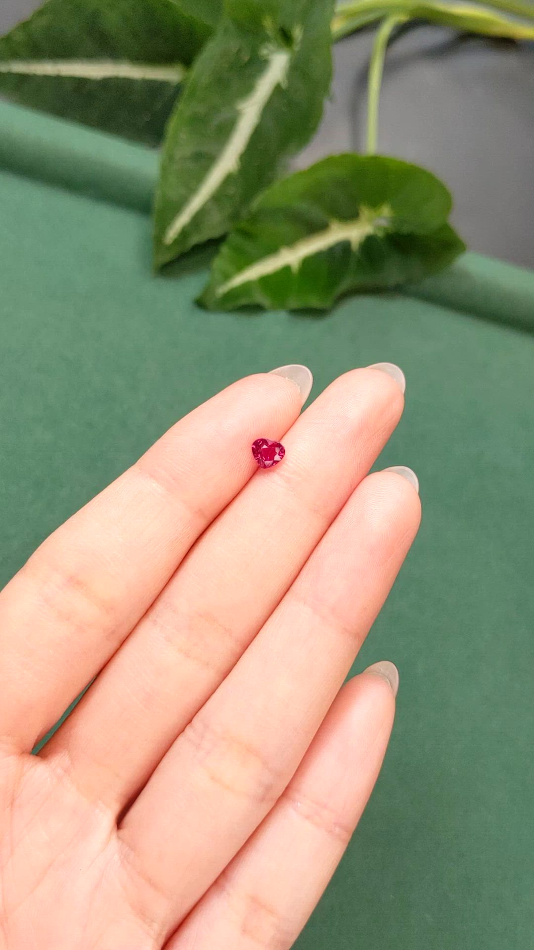 0.51 Ct. Pinkish Red Ruby from Mozambique Size Video