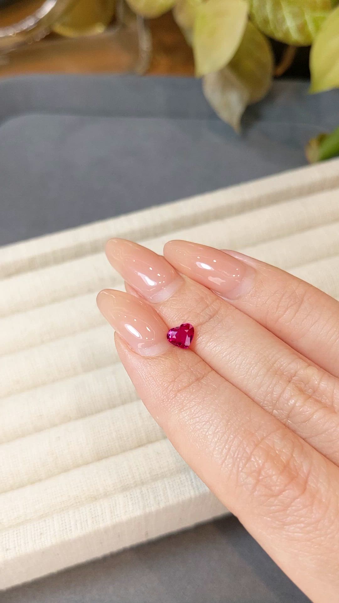 0.65 Ct. Pinkish Red Ruby from Mozambique Size Video
