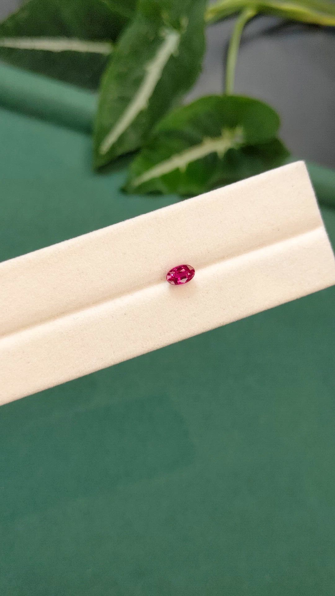 0.65 Ct. Pinkish Red Ruby from Mozambique Size Video
