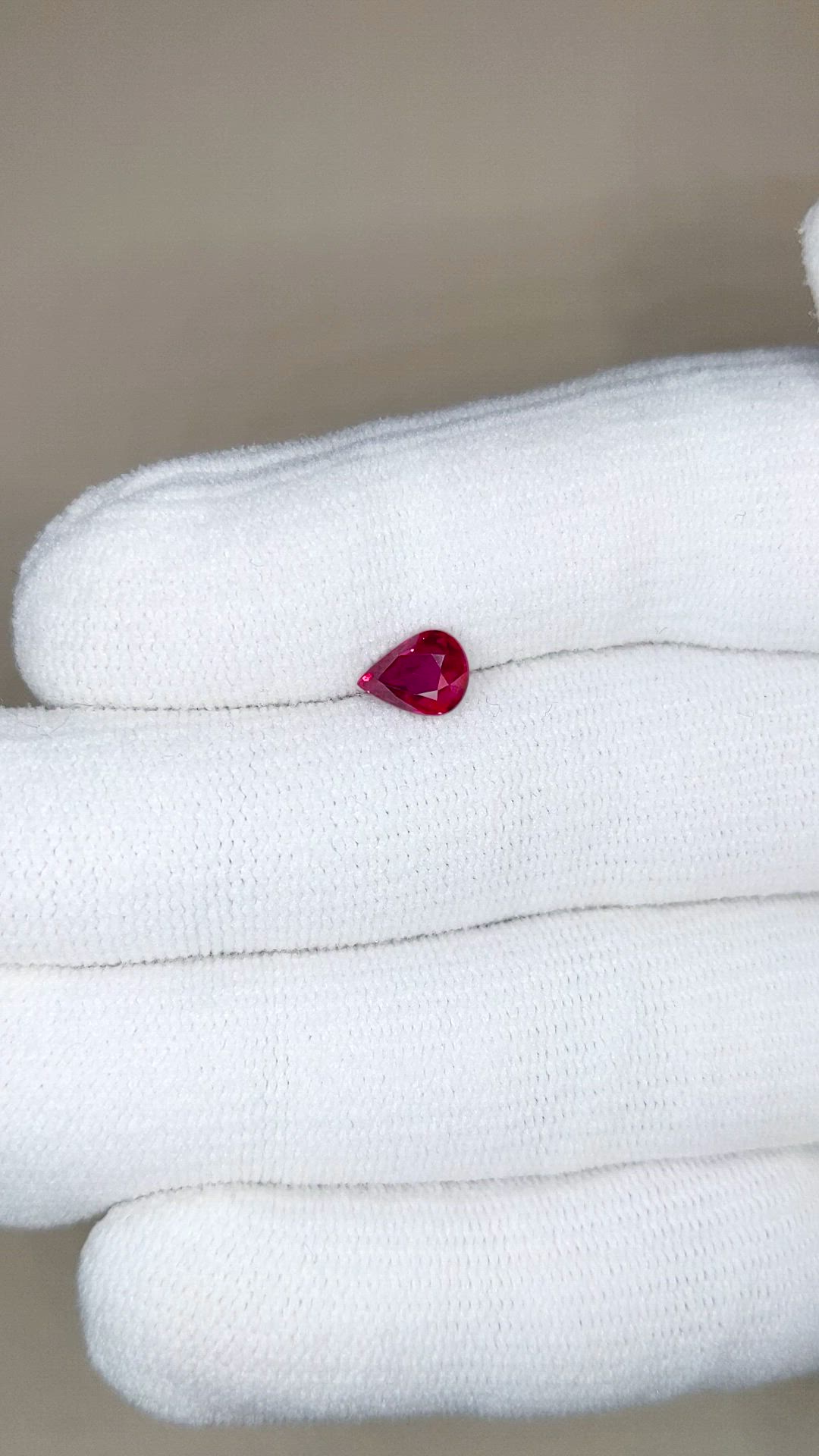 1.03 Ct. Purplish Red Ruby from Mozambique Size Video