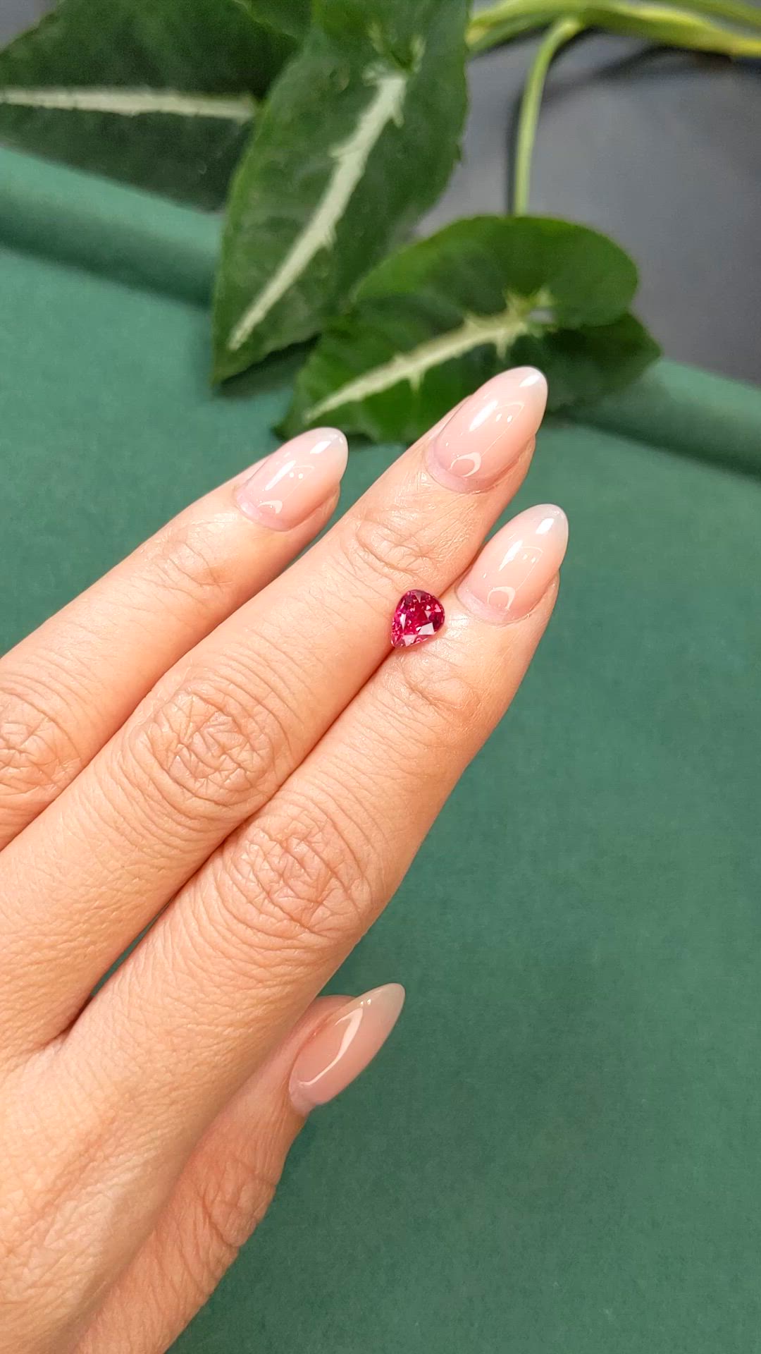 1.02 Ct. Pinkish Red Ruby from Mozambique Size Video