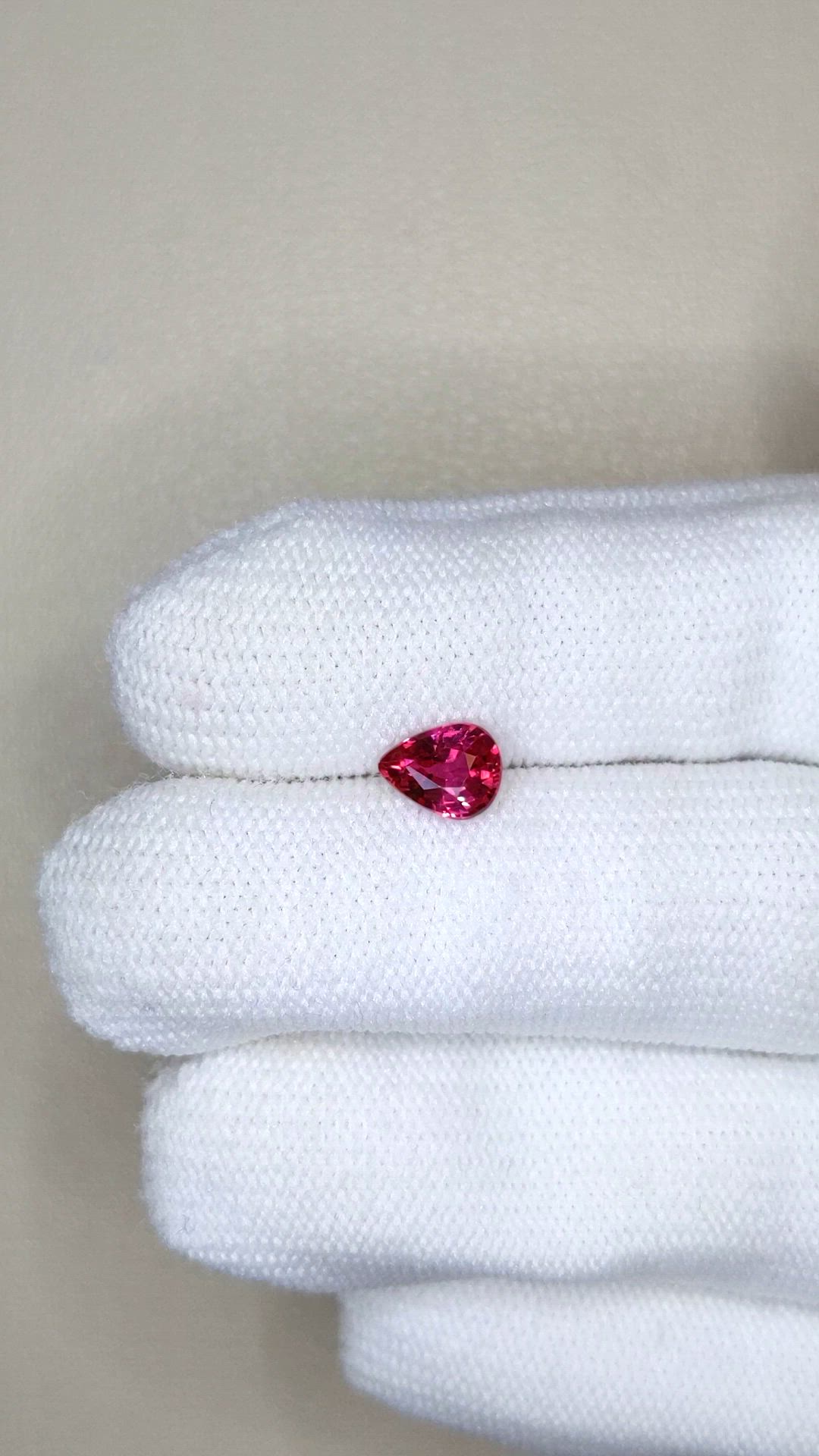 1.02 Ct. Pinkish Red Ruby from Mozambique Size Video
