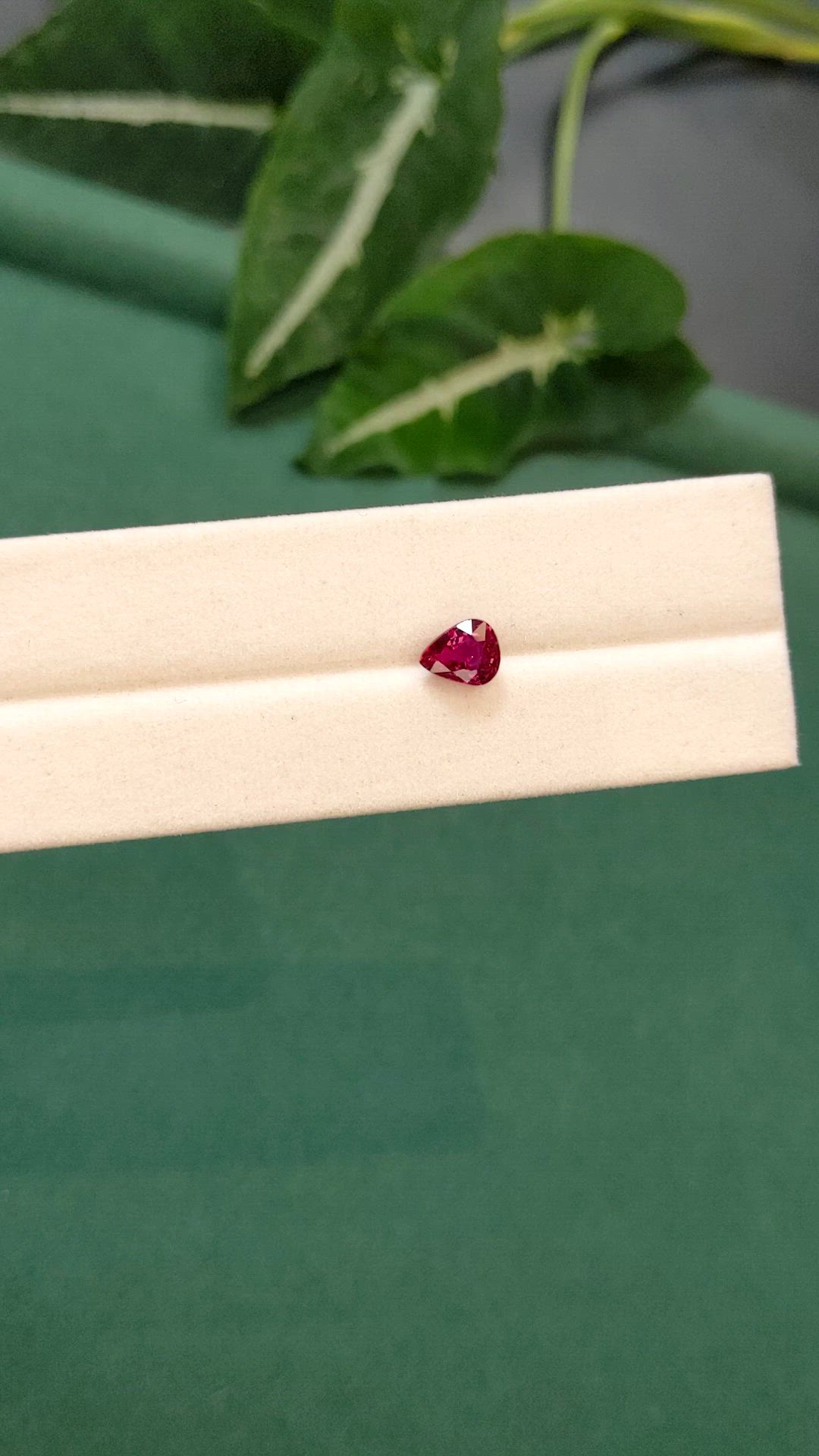 1.10 Ct. Pinkish Red Ruby from Mozambique Size Video
