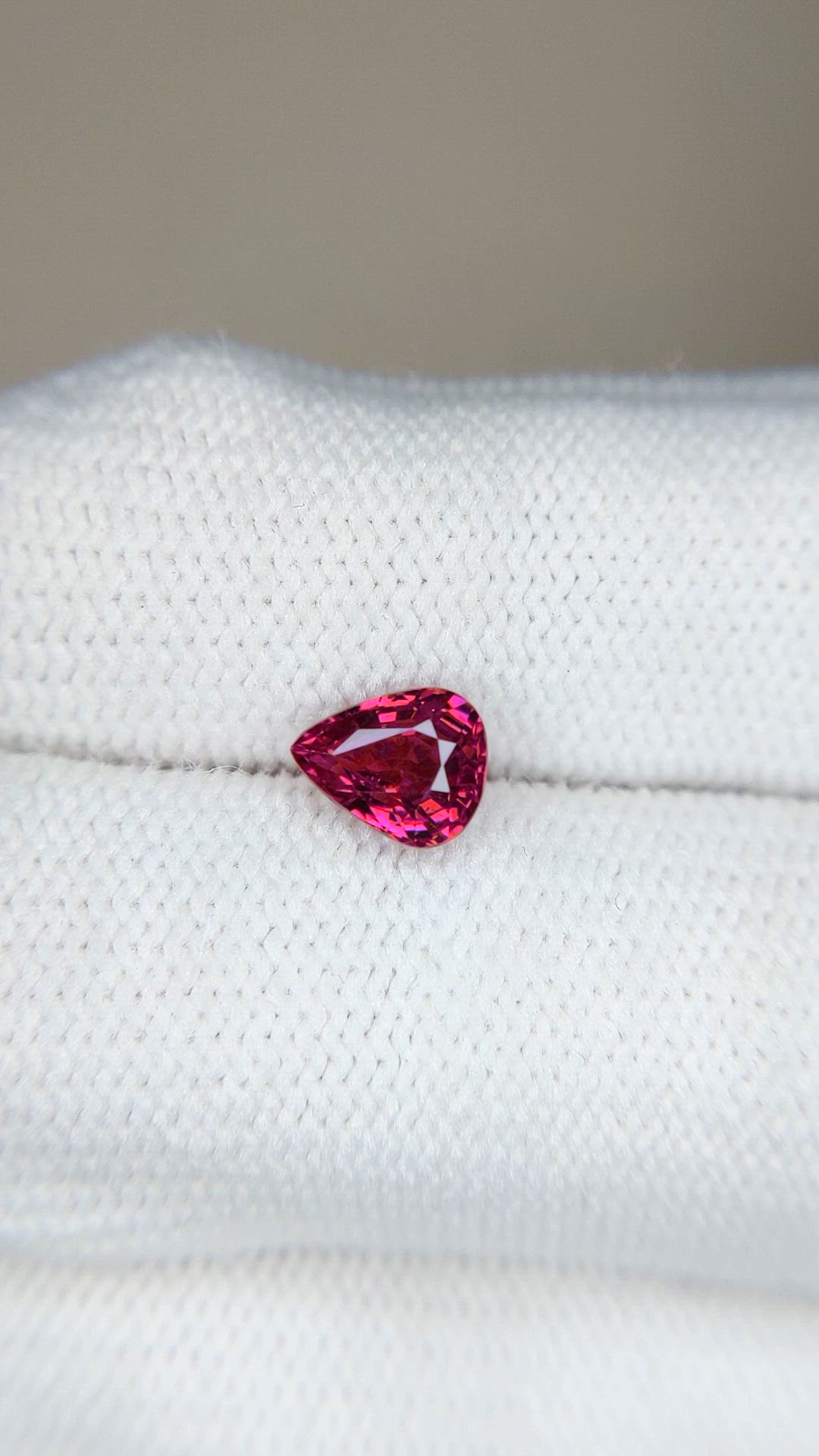 1.10 Ct. Pinkish Red Ruby from Mozambique Size Video