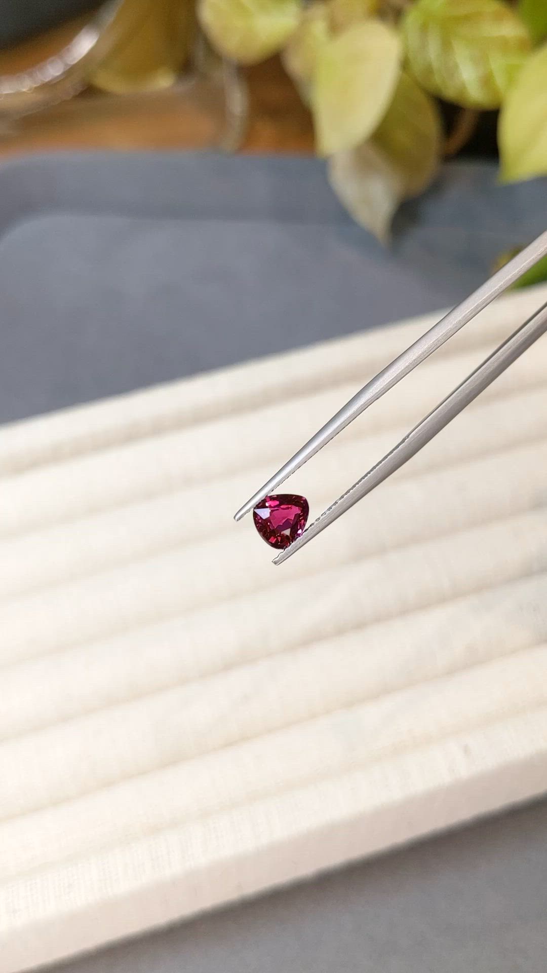 1.04 Ct. Purplish Red Ruby from Mozambique Size Video