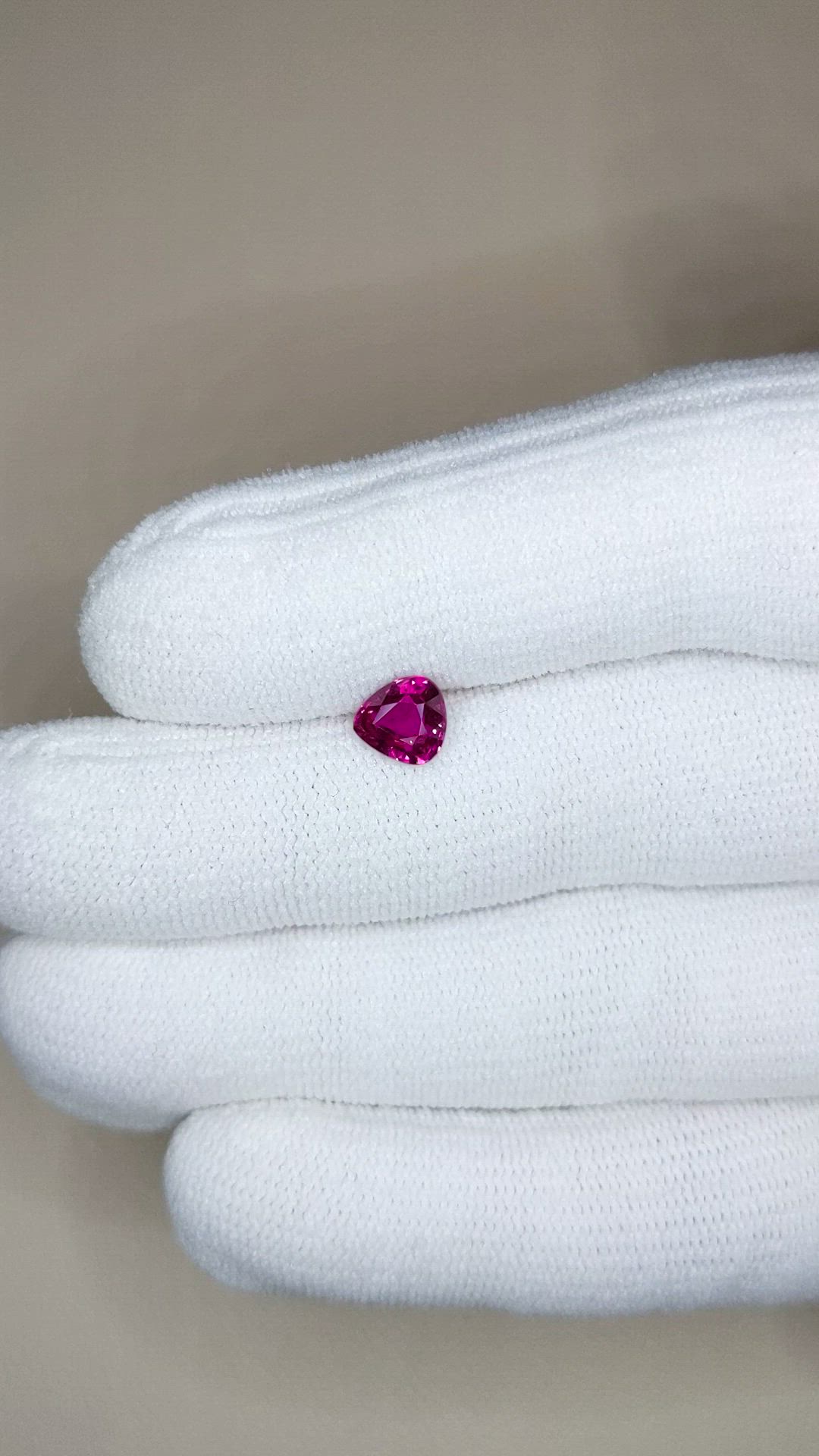 1.04 Ct. Purplish Red Ruby from Mozambique Size Video