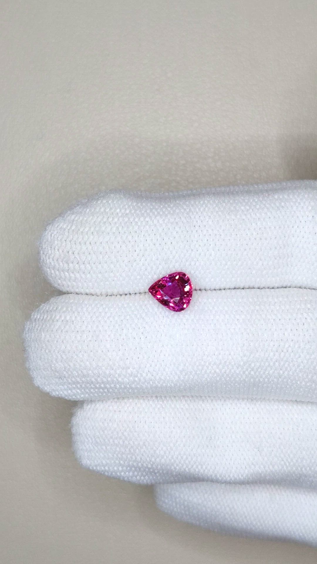 1.19 Ct. Purplish Red Ruby from Mozambique Size Video