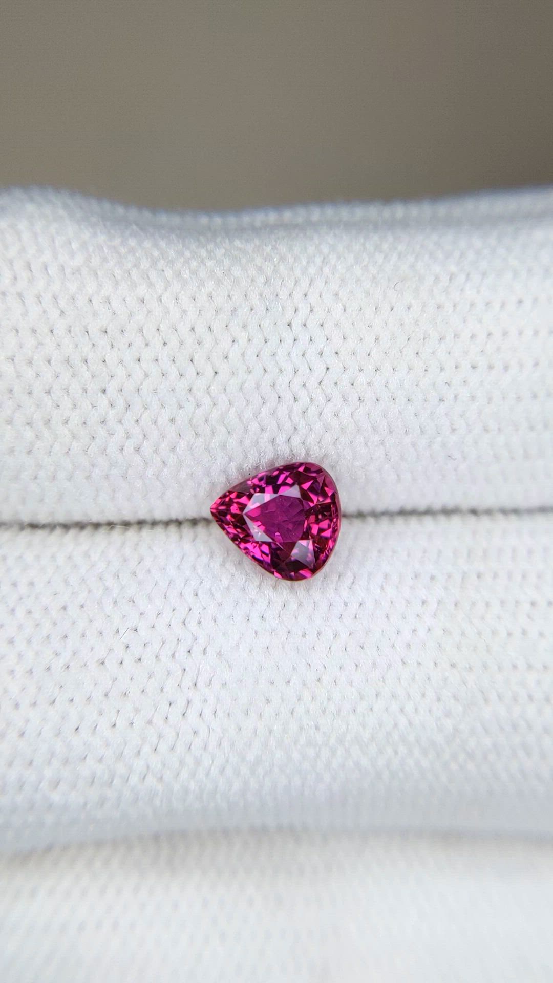 1.19 Ct. Purplish Red Ruby from Mozambique Size Video