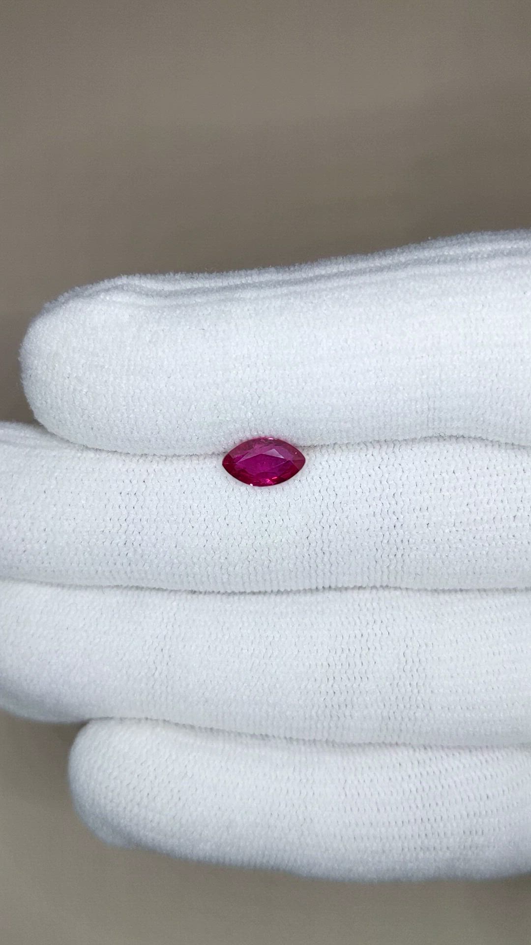 1.07 Ct. Purplish Red Ruby from Mozambique Size Video