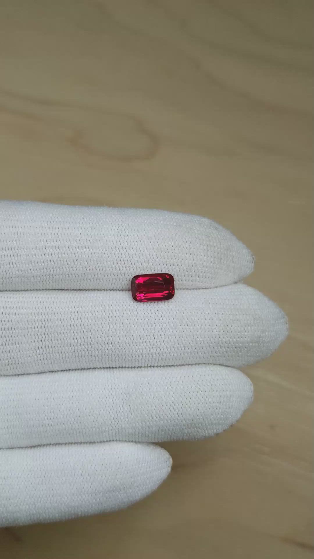 2.01 Ct. Ruby from Mozambique Size Video