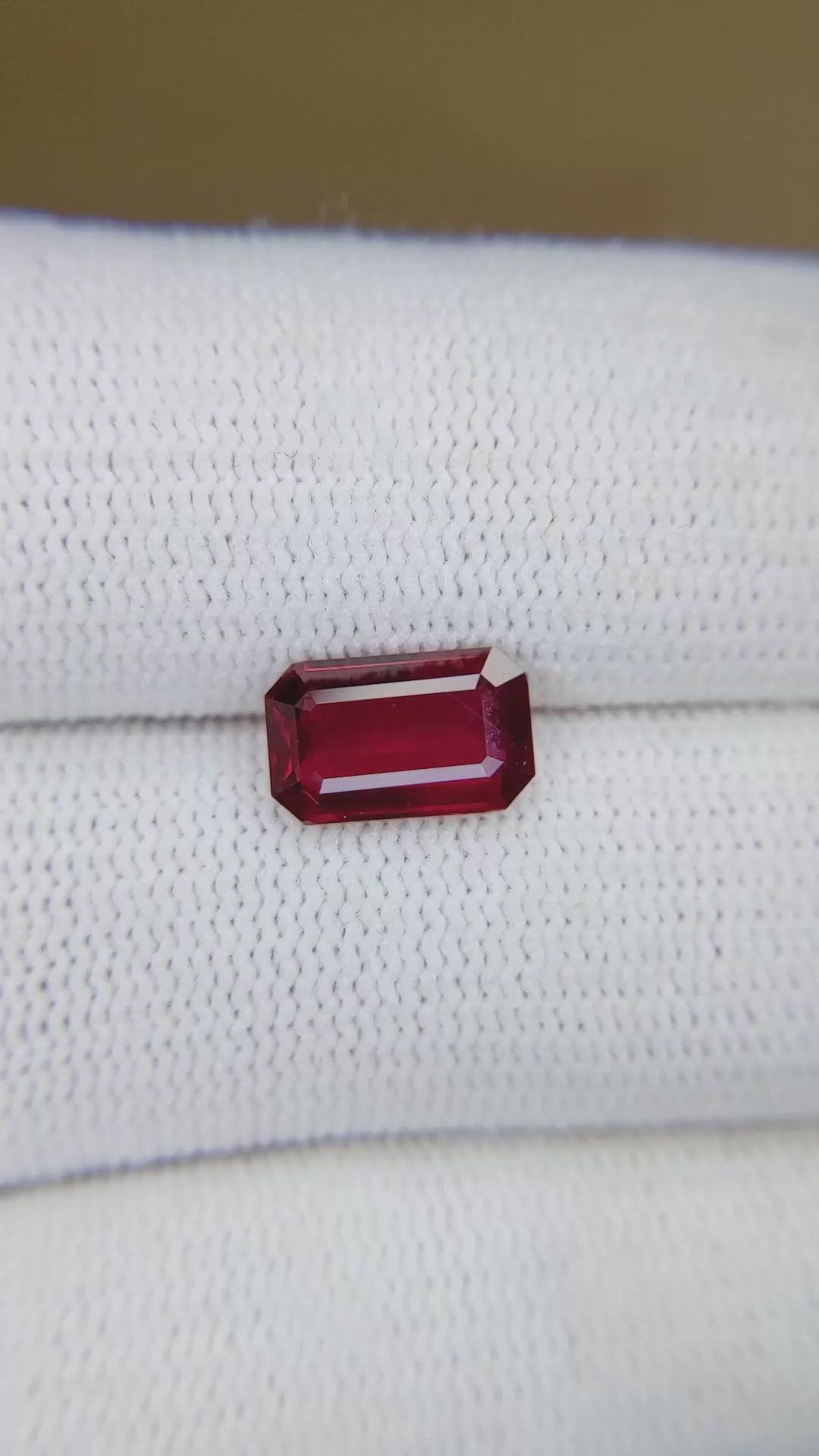 2.01 Ct. Ruby from Mozambique Size Video