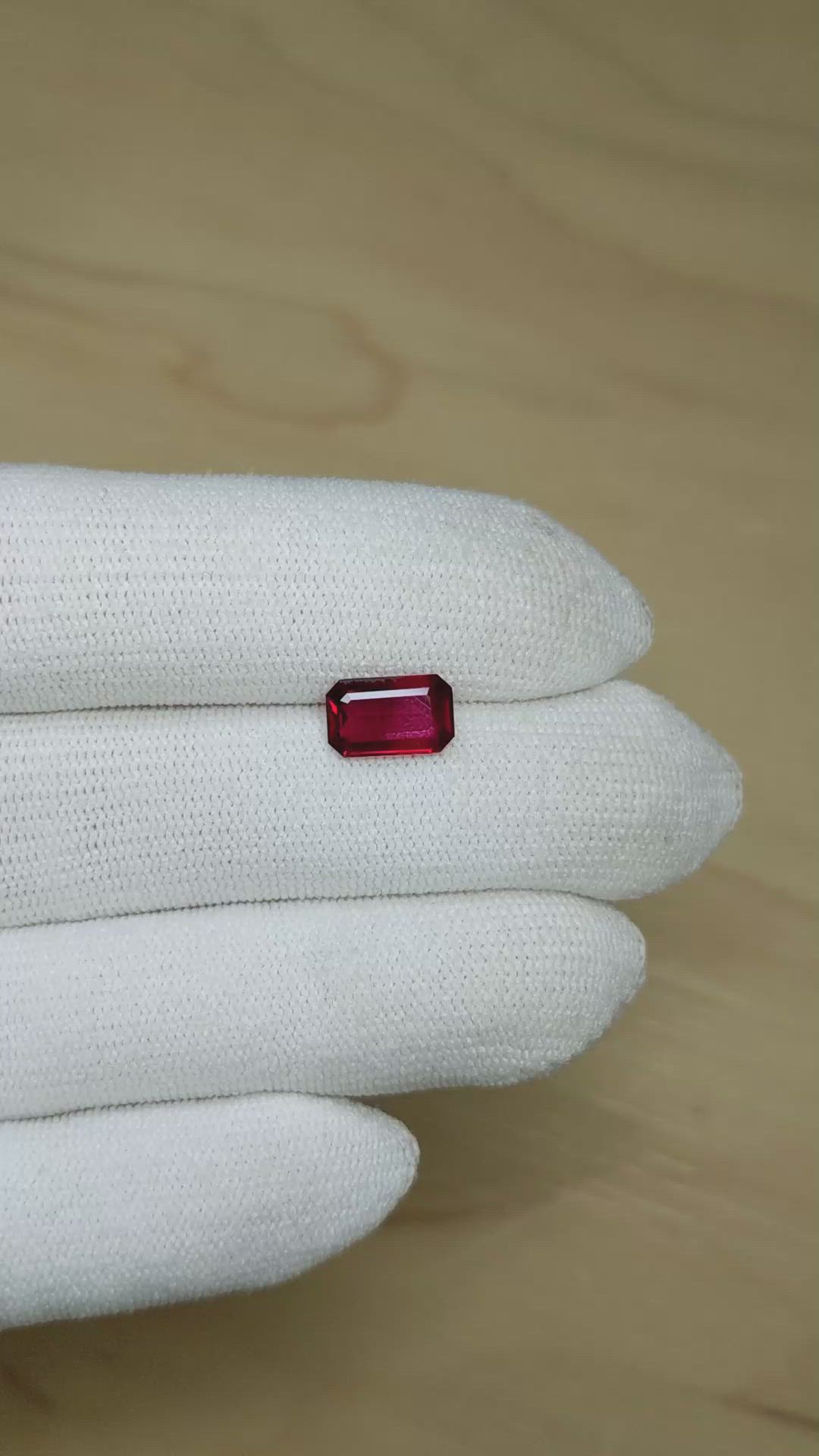 2.01 Ct. Ruby from Mozambique Size Video