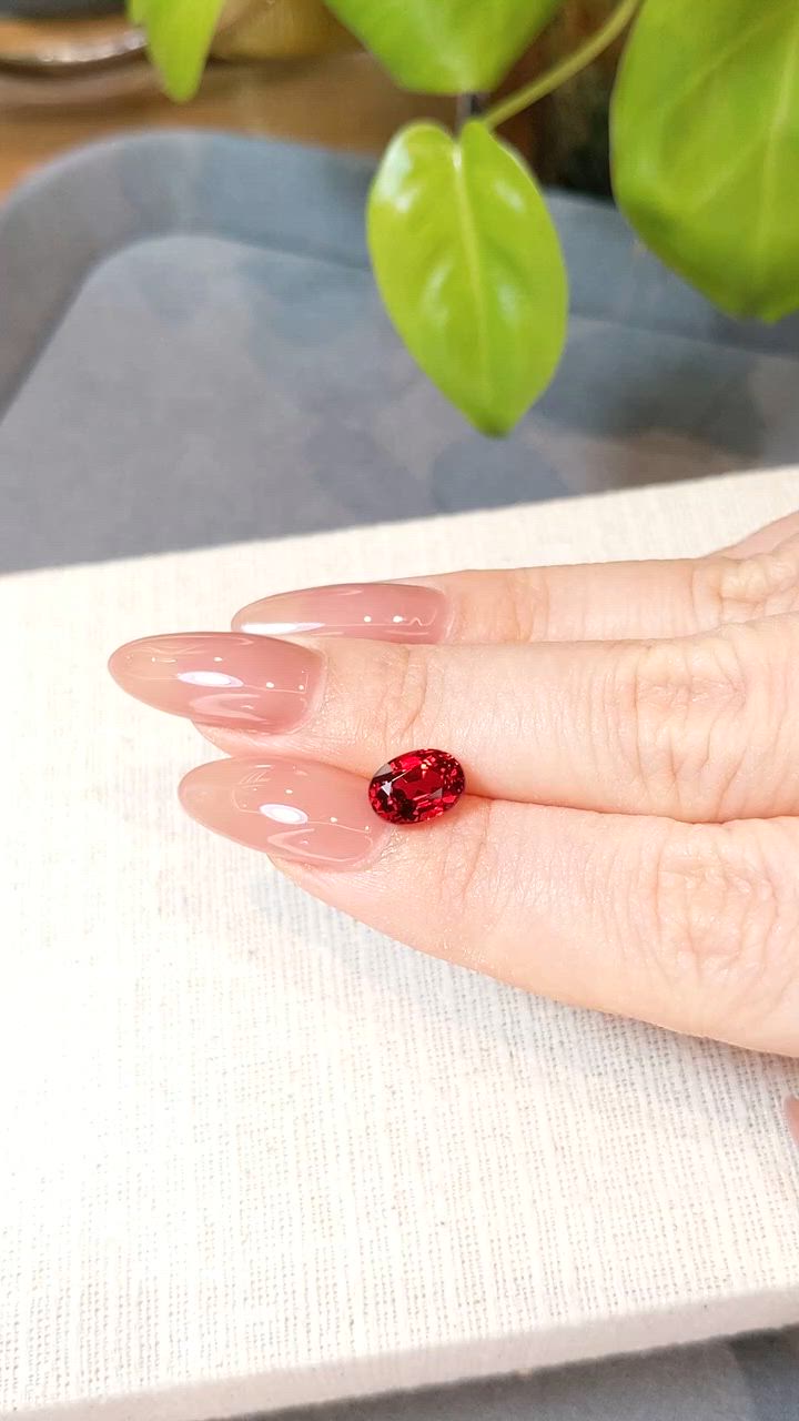 2.37 Ct. Ruby from Ceylon (Sri Lanka) Size Video