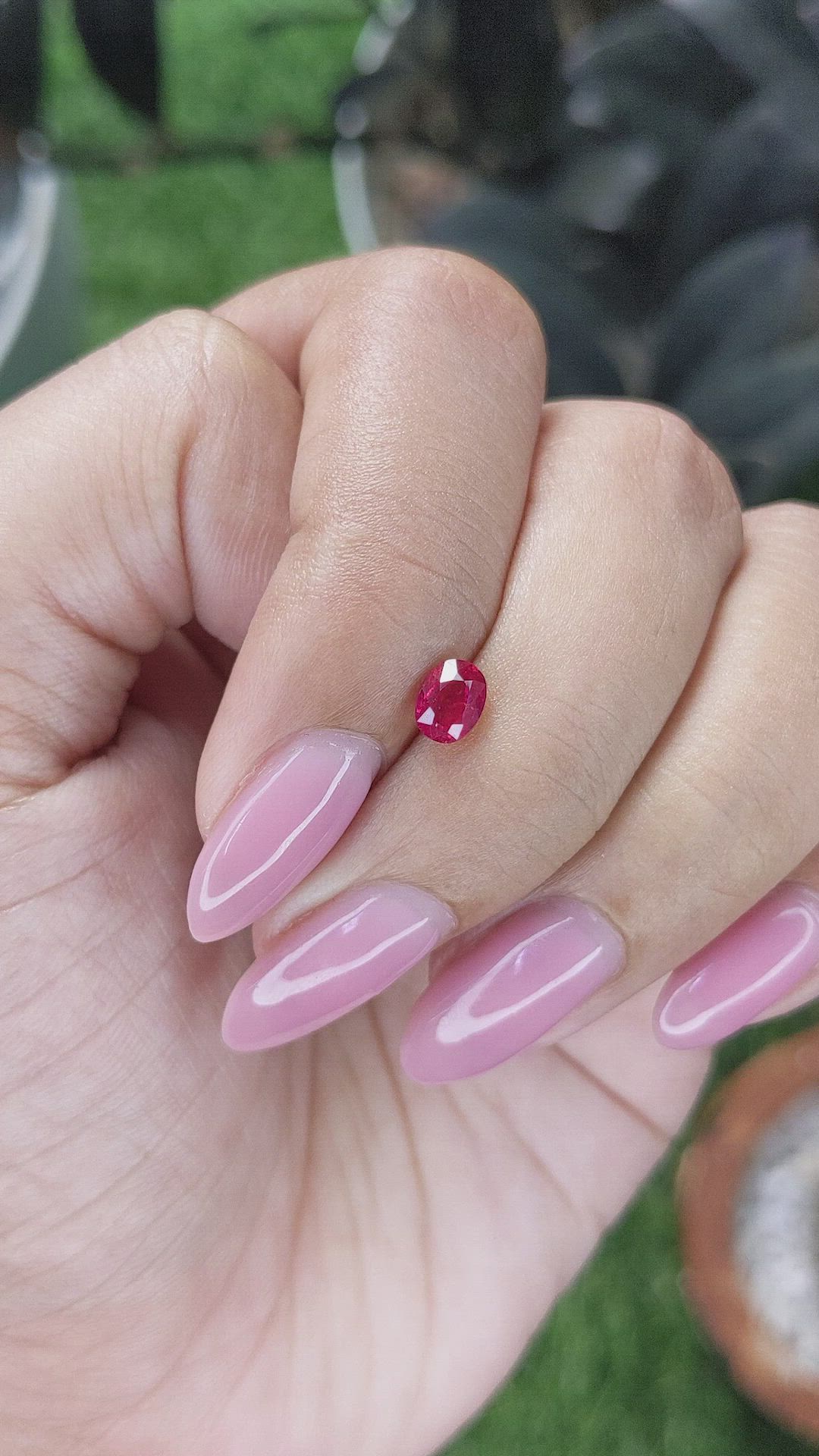 0.58 Ct. Ruby from Mozambique Size Video