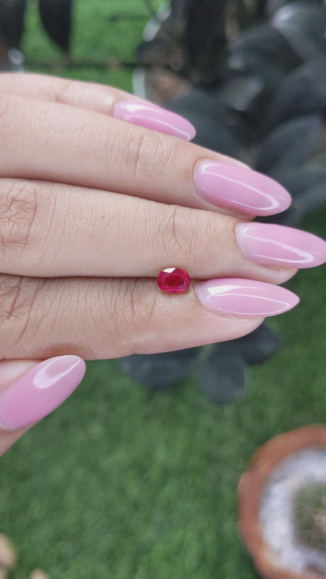 0.58 Ct. Ruby from Mozambique Size Video