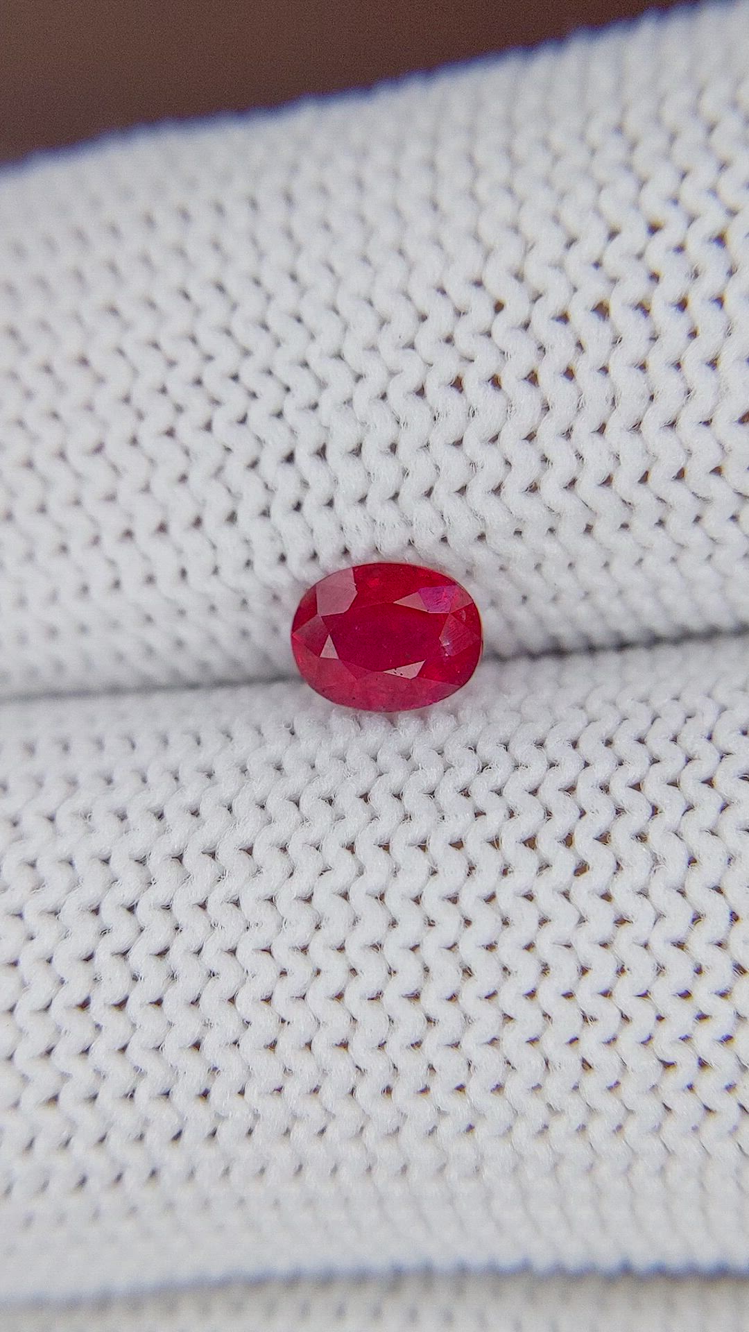 0.58 Ct. Ruby from Mozambique Size Video