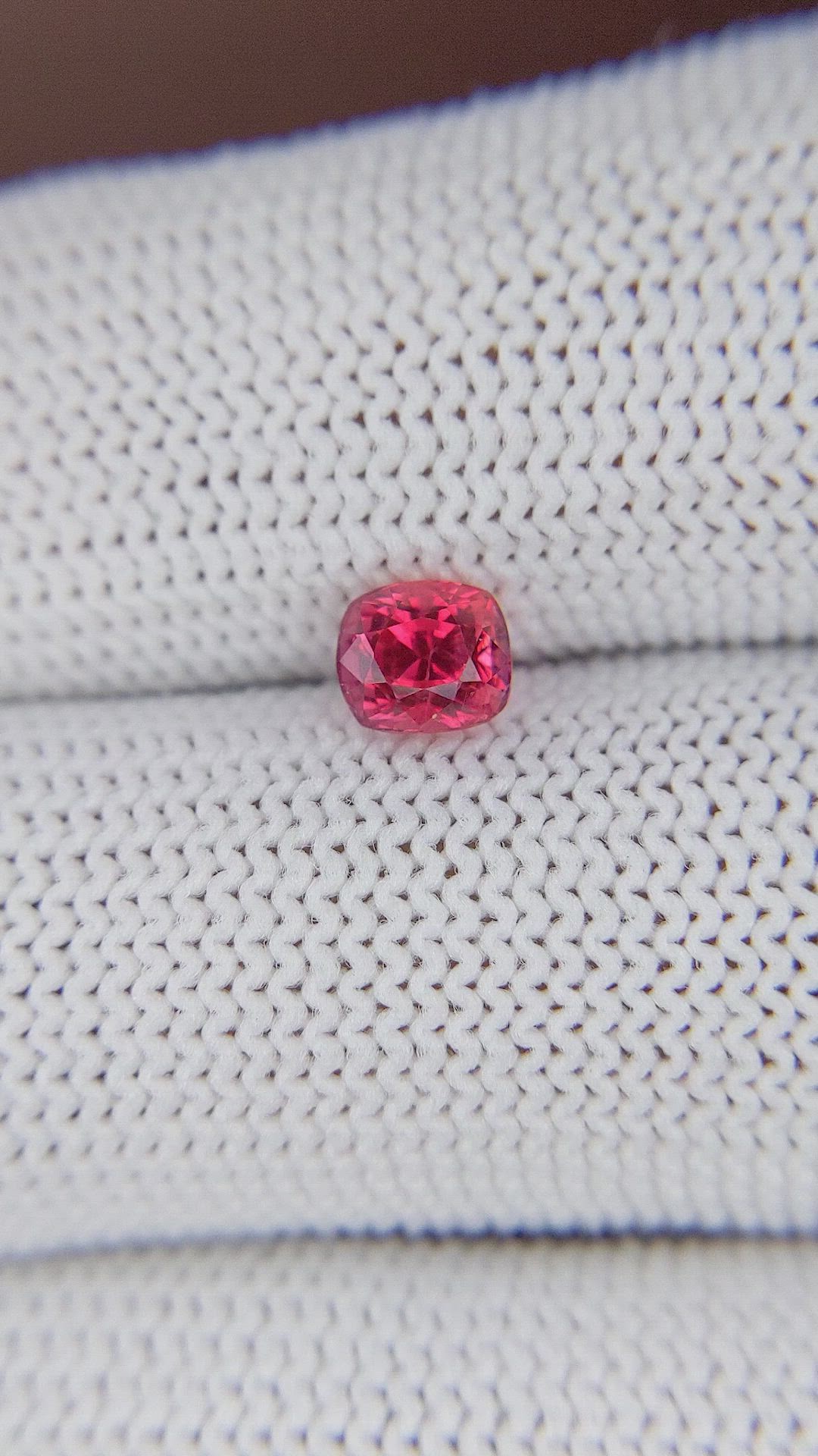 0.96 Ct. Pinkish Red Ruby from Mozambique Size Video