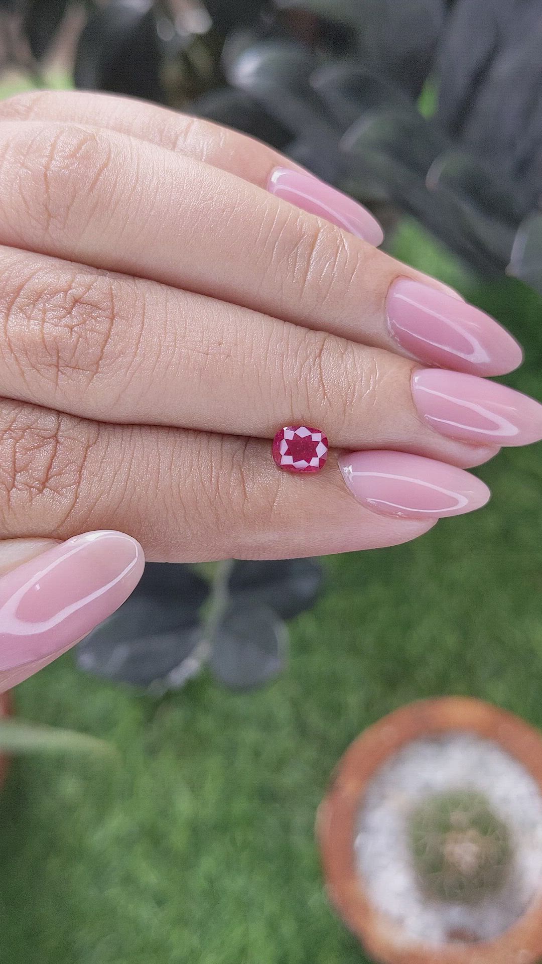 0.86 Ct. Ruby from Mozambique Size Video