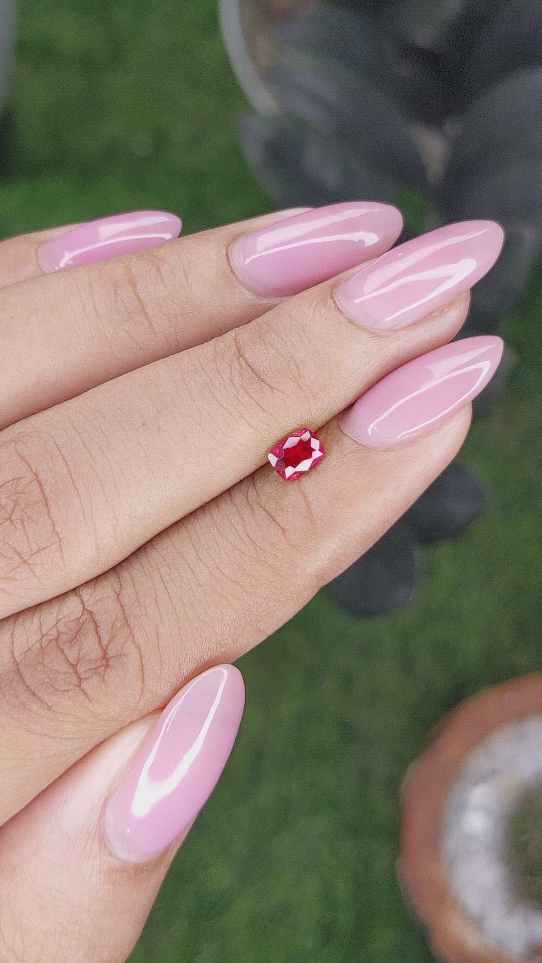 0.44 Ct. Ruby from Mozambique Size Video