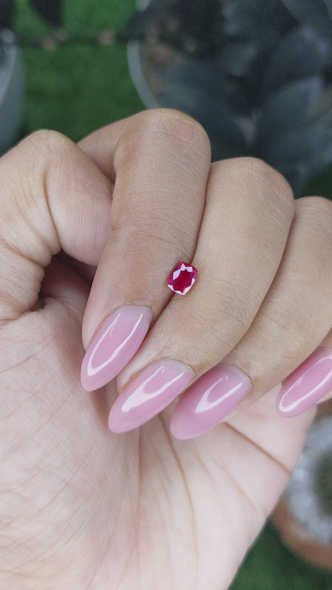 0.44 Ct. Ruby from Mozambique Size Video