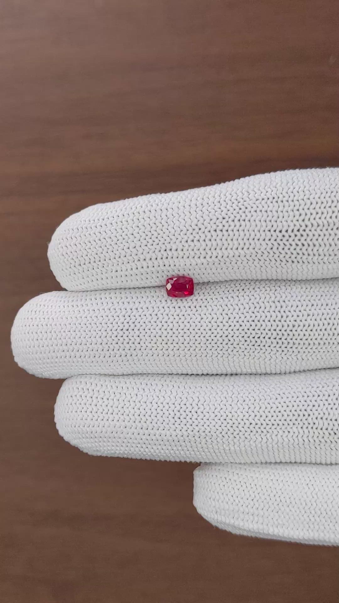 0.44 Ct. Ruby from Mozambique Size Video
