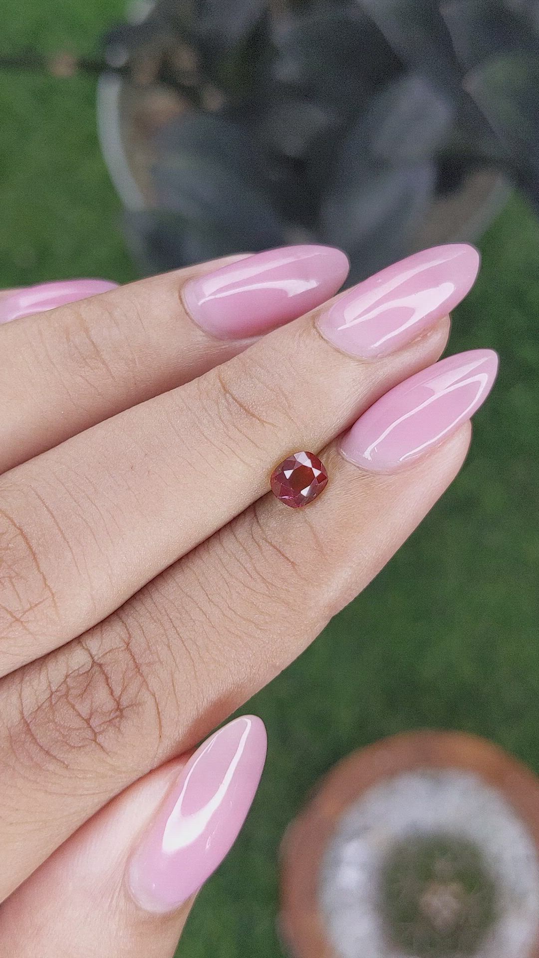 0.73 Ct. Ruby from Mozambique Size Video