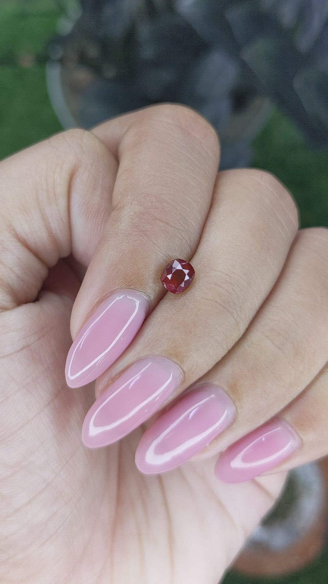 0.73 Ct. Ruby from Mozambique Size Video