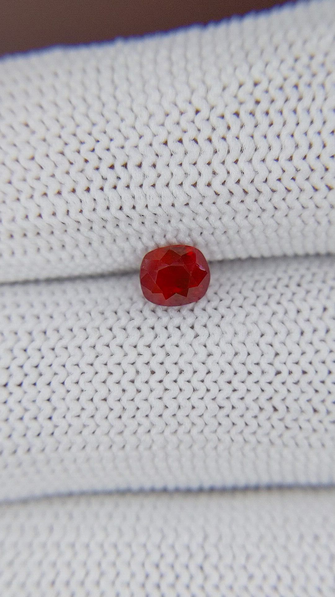 0.73 Ct. Ruby from Mozambique Size Video