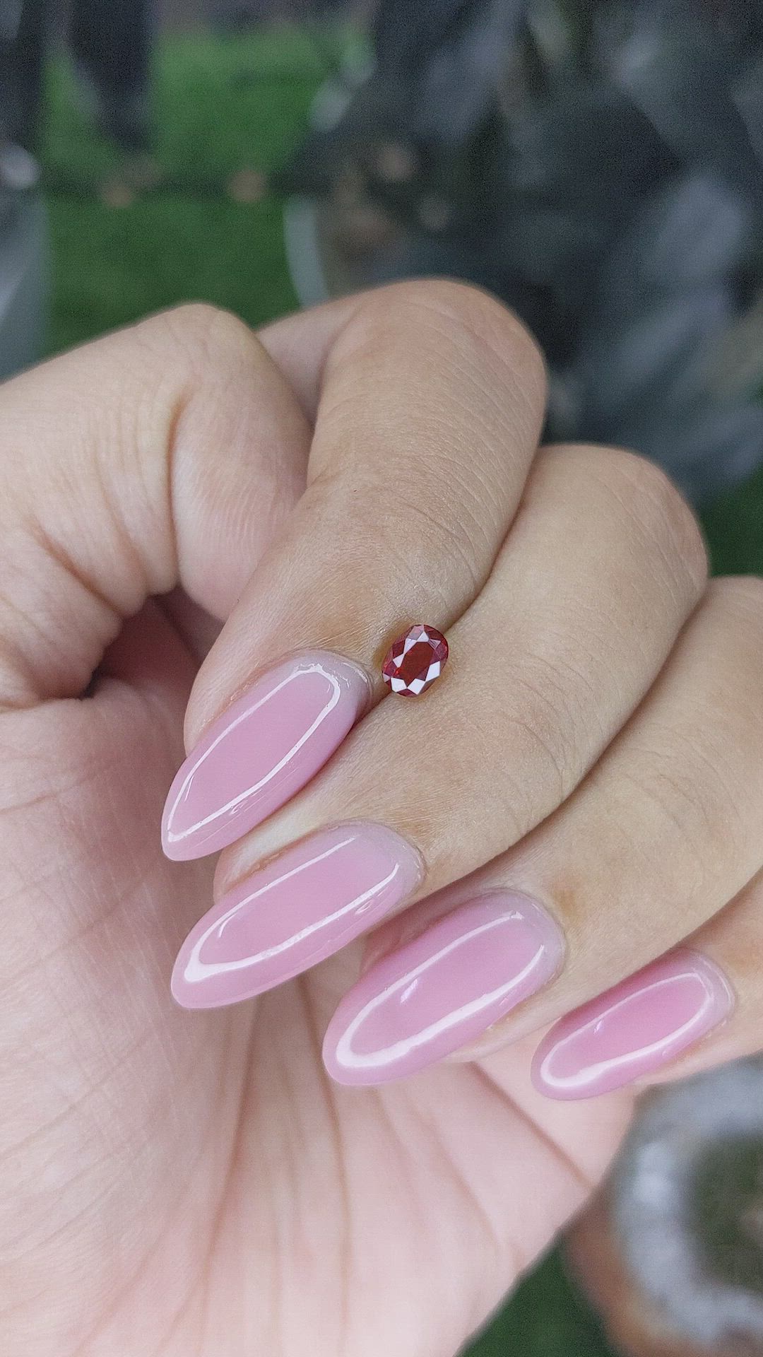 0.49 Ct. Ruby from Mozambique Size Video