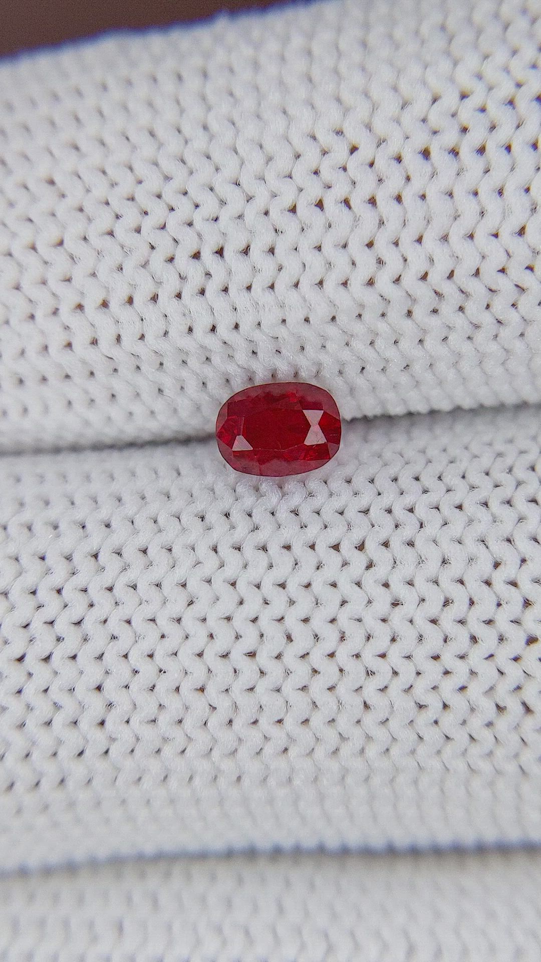 0.49 Ct. Ruby from Mozambique Size Video
