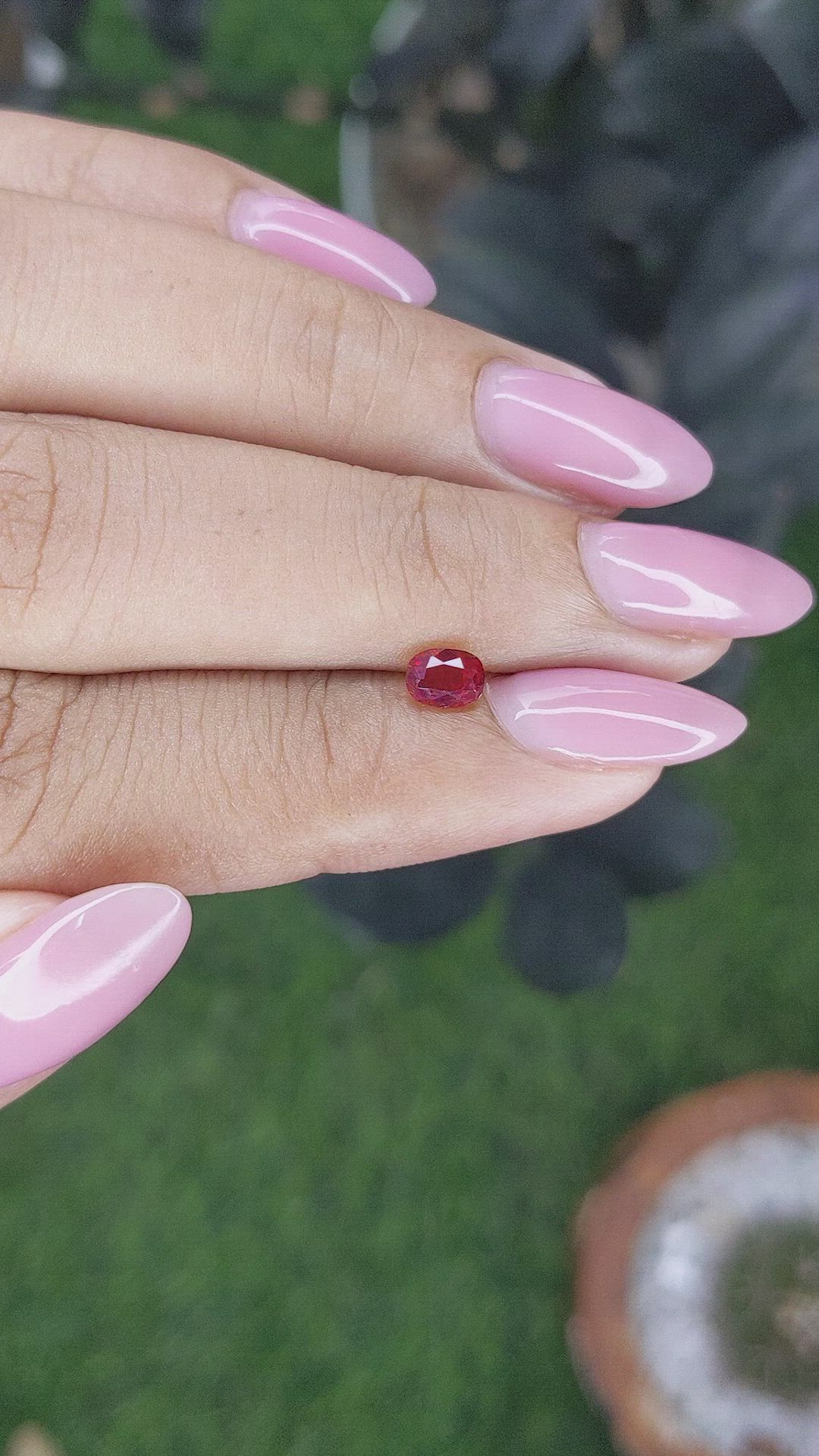 0.49 Ct. Ruby from Mozambique Size Video