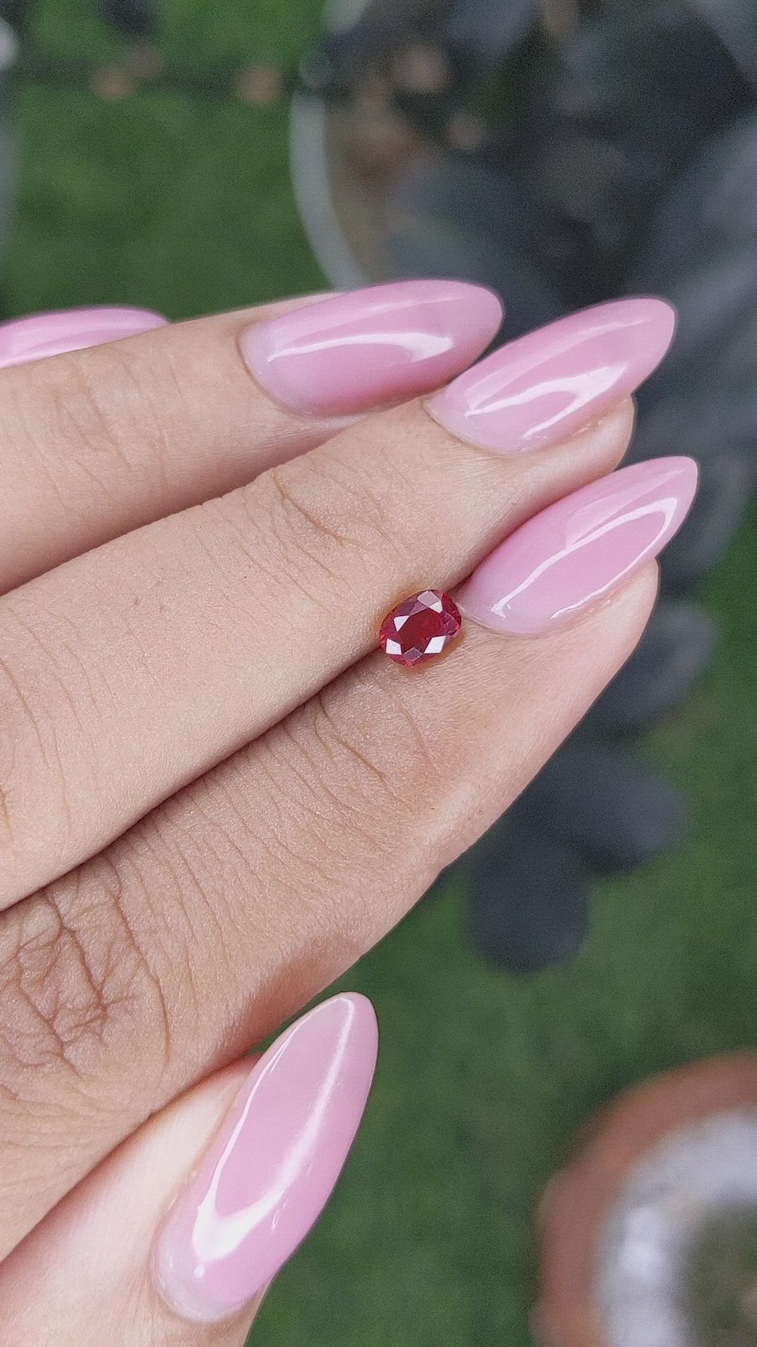 0.49 Ct. Ruby from Mozambique Size Video