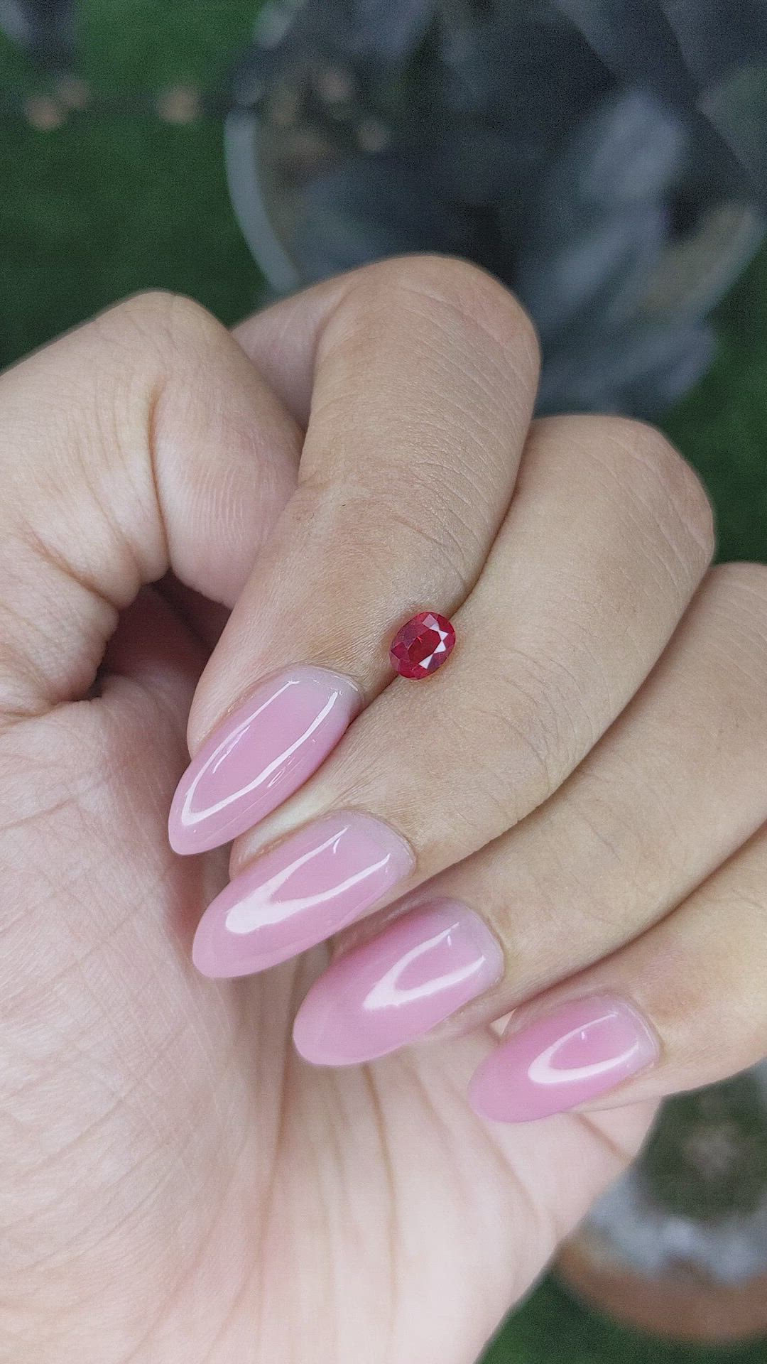 0.46 Ct. Ruby from Mozambique Size Video