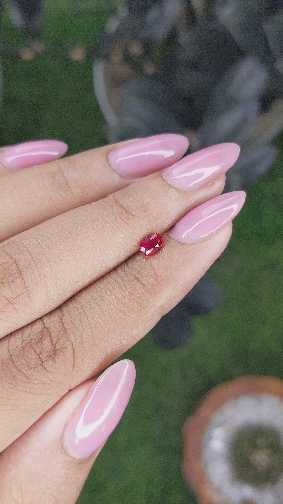 0.46 Ct. Ruby from Mozambique Size Video