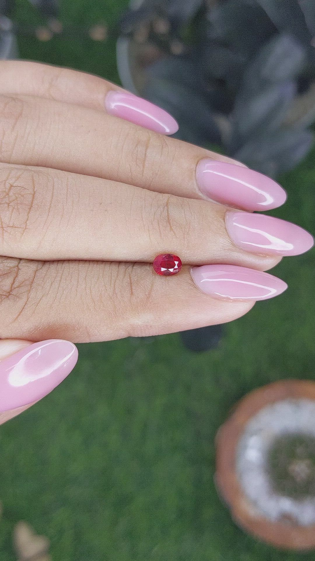 0.46 Ct. Ruby from Mozambique Size Video