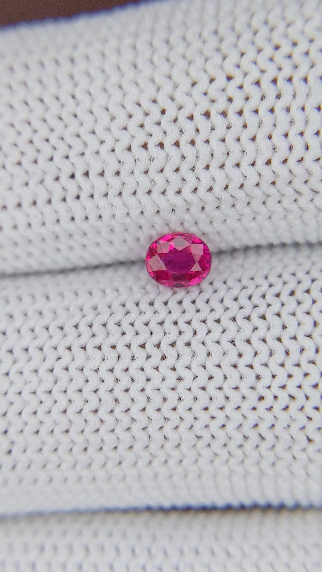 0.29 Ct. Pinkish Red Ruby from Mozambique Size Video