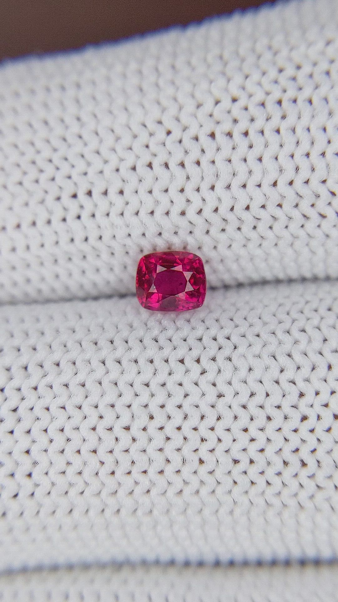 0.45 Ct. Pinkish Red Ruby from Mozambique Size Video