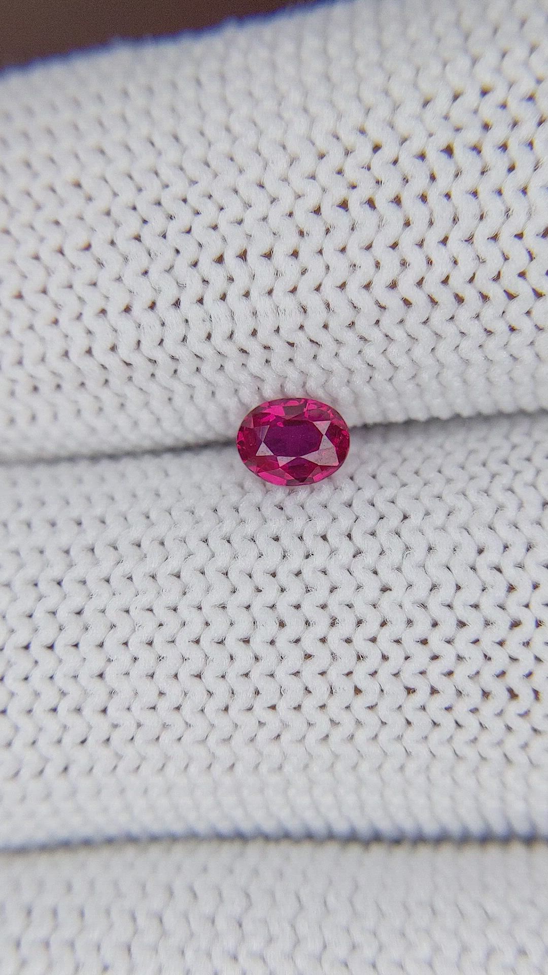 0.29 Ct. Pinkish Red Ruby from Mozambique Size Video